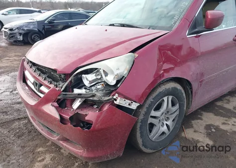 2005 Honda Odyssey Ex-L из США, поврежденный, VIN 5FNRL38715B078569